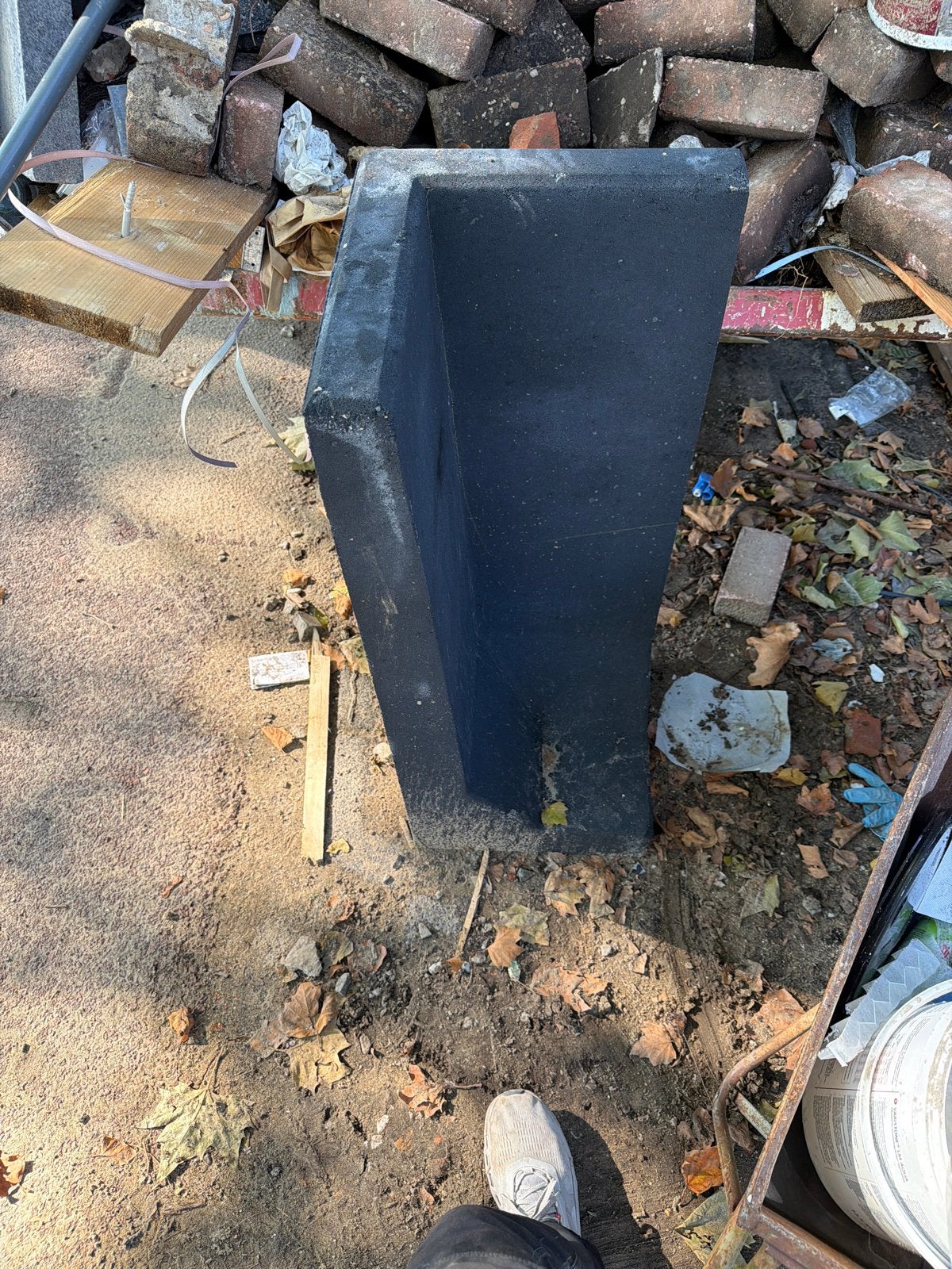 Gloednieuwe! Antraciet Hoek Profiel Bloembak - 1 Meter Hoog, Tuin en Terras, Ophalen, Gebruikt, 100 cm of meer, Overige vormen