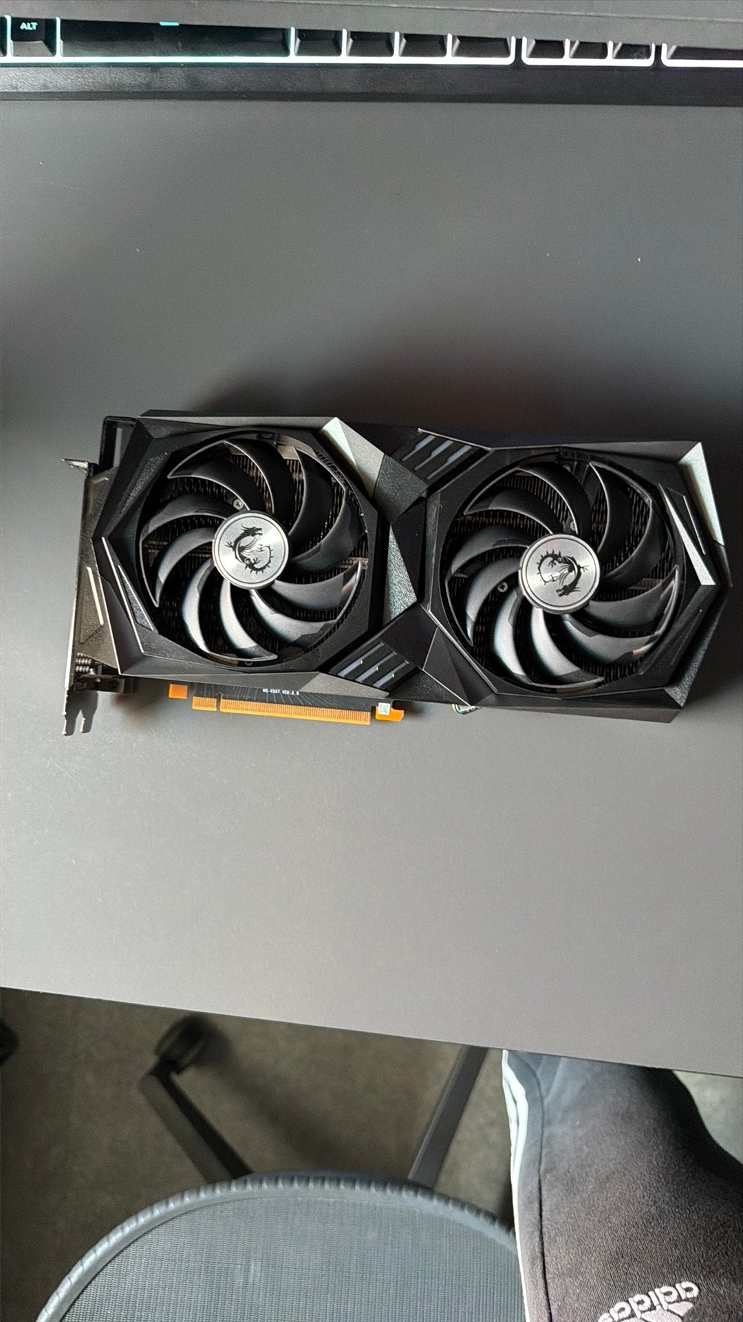 MSI GeForce RTX 3060 Ti Gaming X 8G LHR, Computers en Software, Videokaarten, GDDR6, PCI-Express 4, Ophalen of Verzenden, Zo goed als nieuw