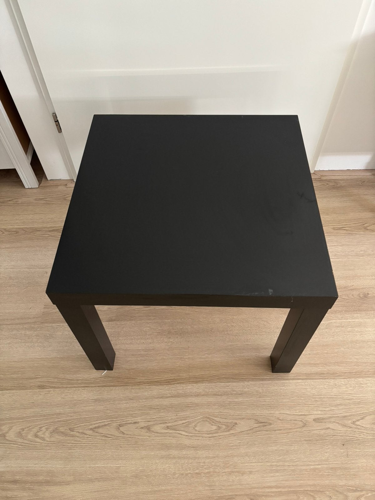 Ikea tafeltje zwart, Huis en Inrichting, Tafels | Bijzettafels, Minder dan 55 cm, Gebruikt, Vierkant, Ophalen