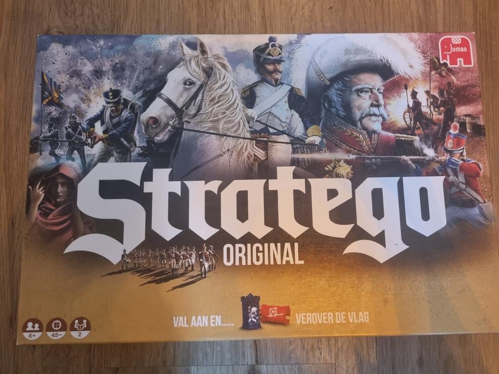 Stratego Original Bordspel - Strategisch Vlag Veroveren, Een of twee spelers, Ophalen of Verzenden, Zo goed als nieuw, Jumbo