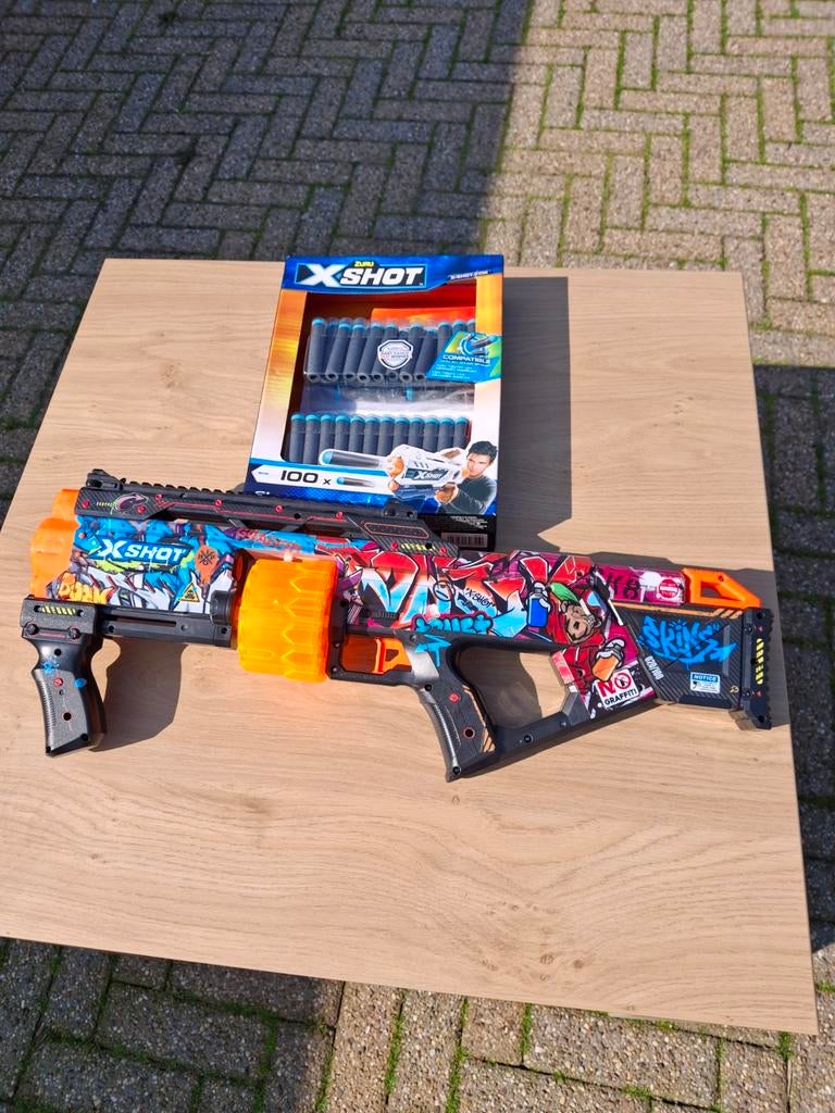 X-SHOT Gun + 100x kogels NIEUW, Ophalen of Verzenden