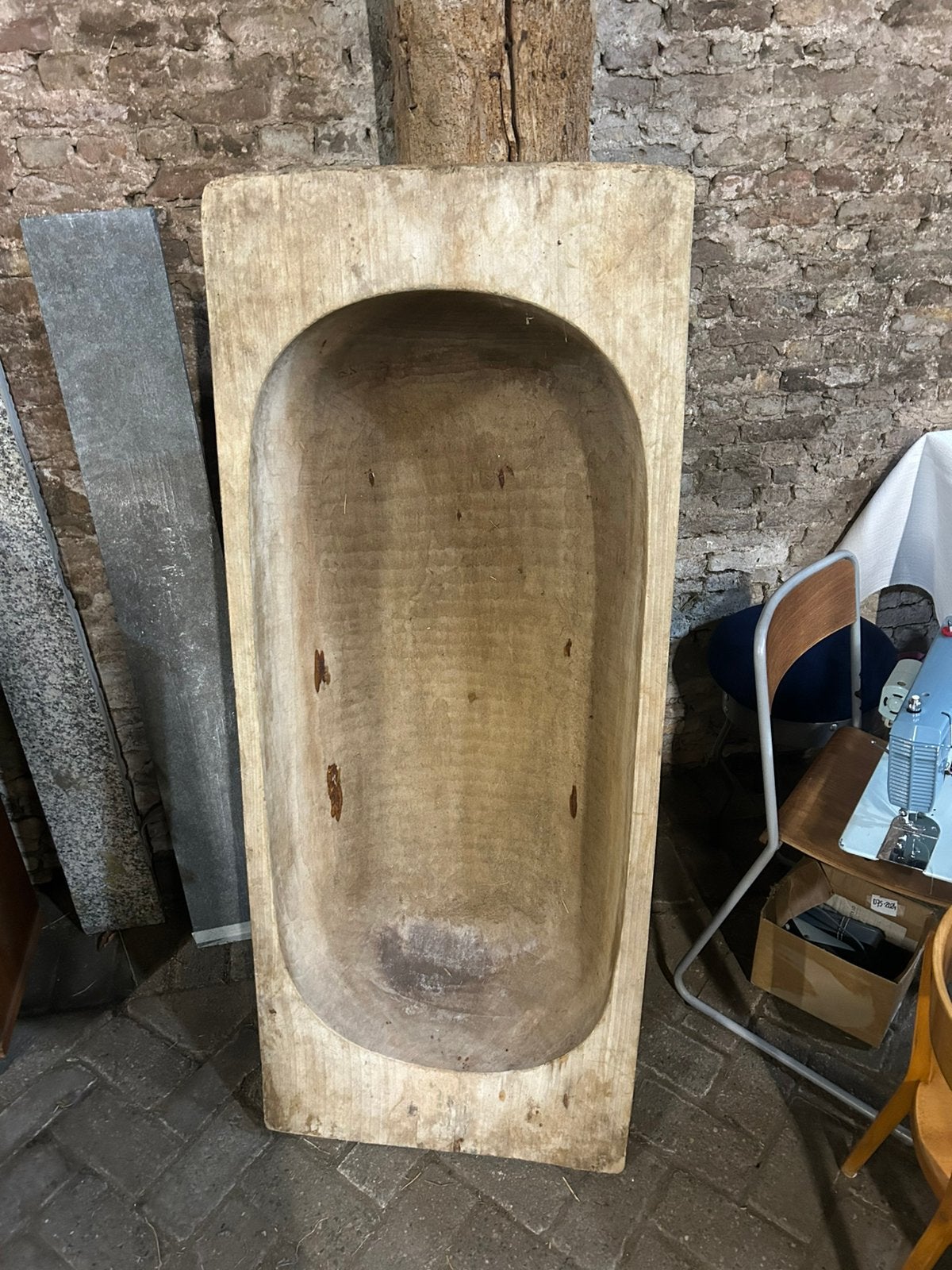 Grote houten trog, Ophalen of Verzenden