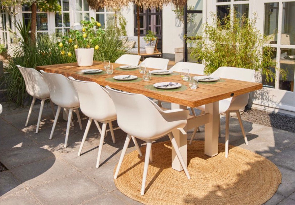 8 (4) in goede gebr. st Hartman Sophie studio dining stoelen, Tuin en Terras, Ophalen, Gebruikt, Kunststof