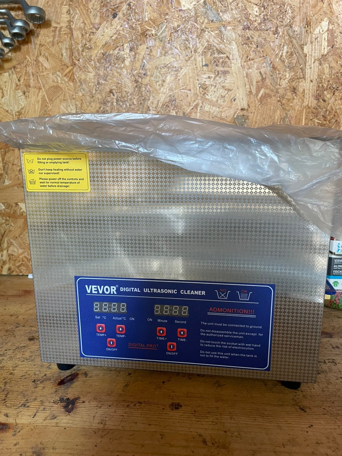 Defecte vevor ultrasonic cleaner, Ophalen, Gebruikt