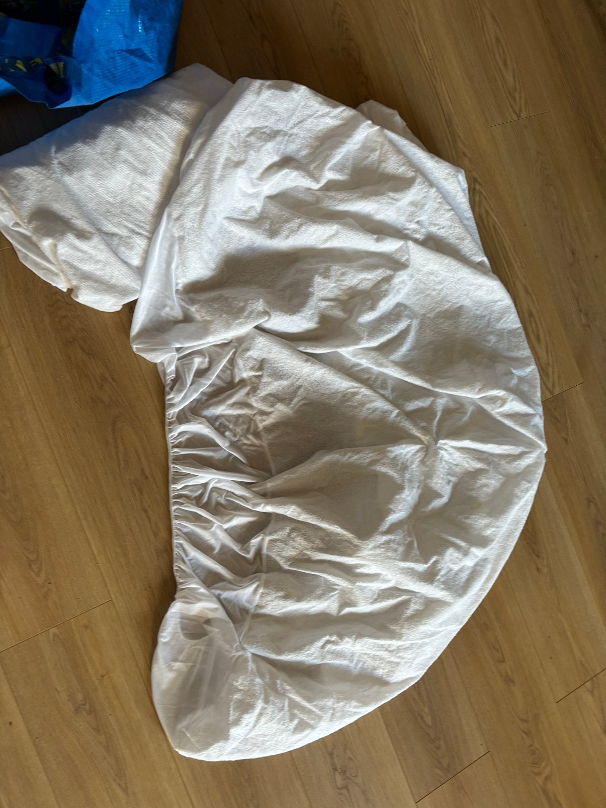 2x Topper beschermer hoeslaken 140x200, zo goed als nieuw, Matrasbeschermer, Wit, Tweepersoons, Ophalen of Verzenden