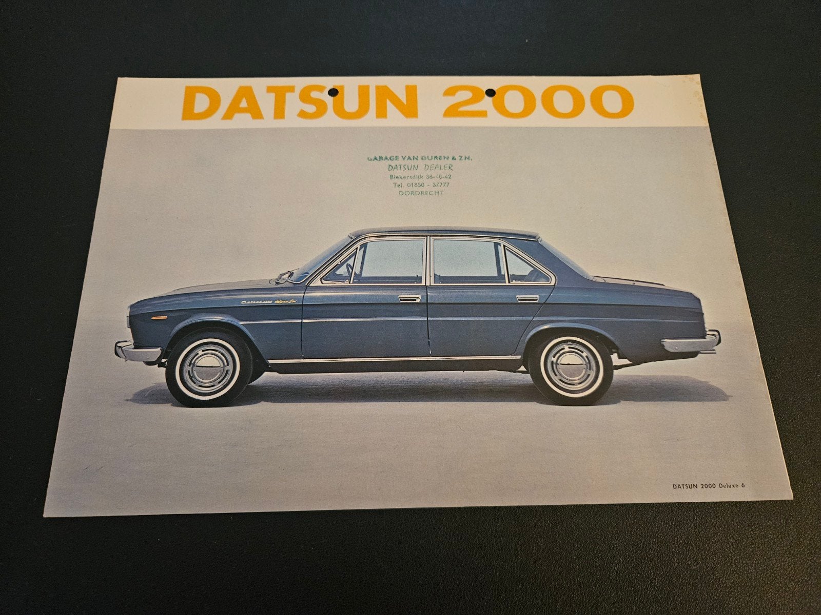 Brochure Datsun 2000, Ophalen of Verzenden, Zo goed als nieuw, Overige merken
