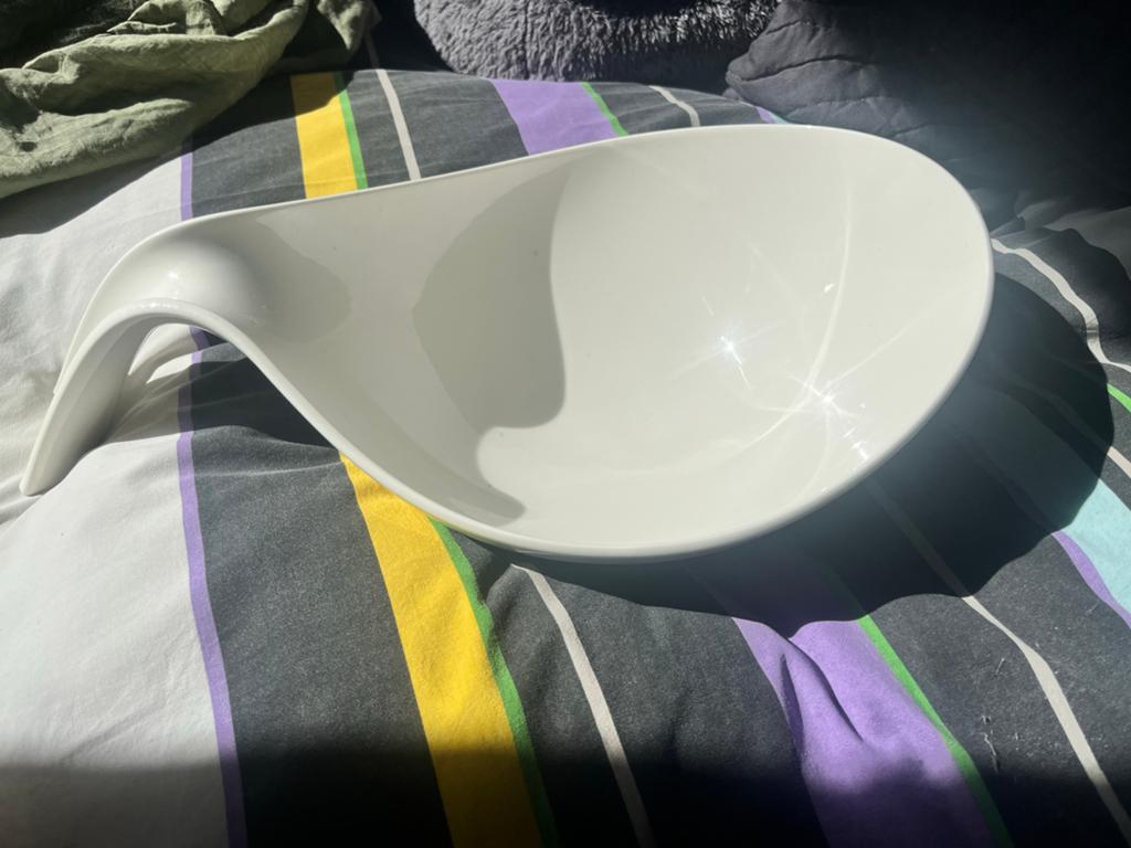 Villeroy & Boch Flow Terrine - Premium Porselein Wit, Porselein of Keramiek, Schaal, Nieuw, Ophalen of Verzenden