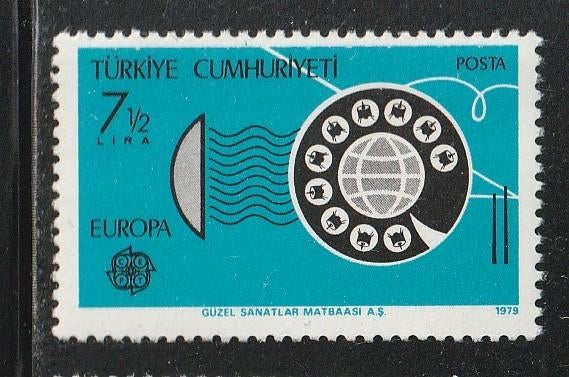 Verenigd Europa 1979 - Turkije -Postduif. Kiesschijf, Ruiter, Ophalen, Postfris, Overige thema's