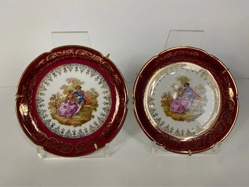 Limoges Wandborden Set (2), Gebruikt, Meerkleurig, Klassiek, Ophalen of Verzenden