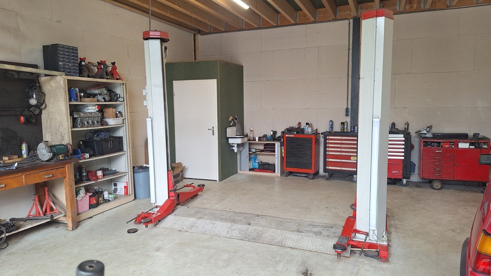 Robuuste 2-koloms hefbrug voor garage, Ophalen