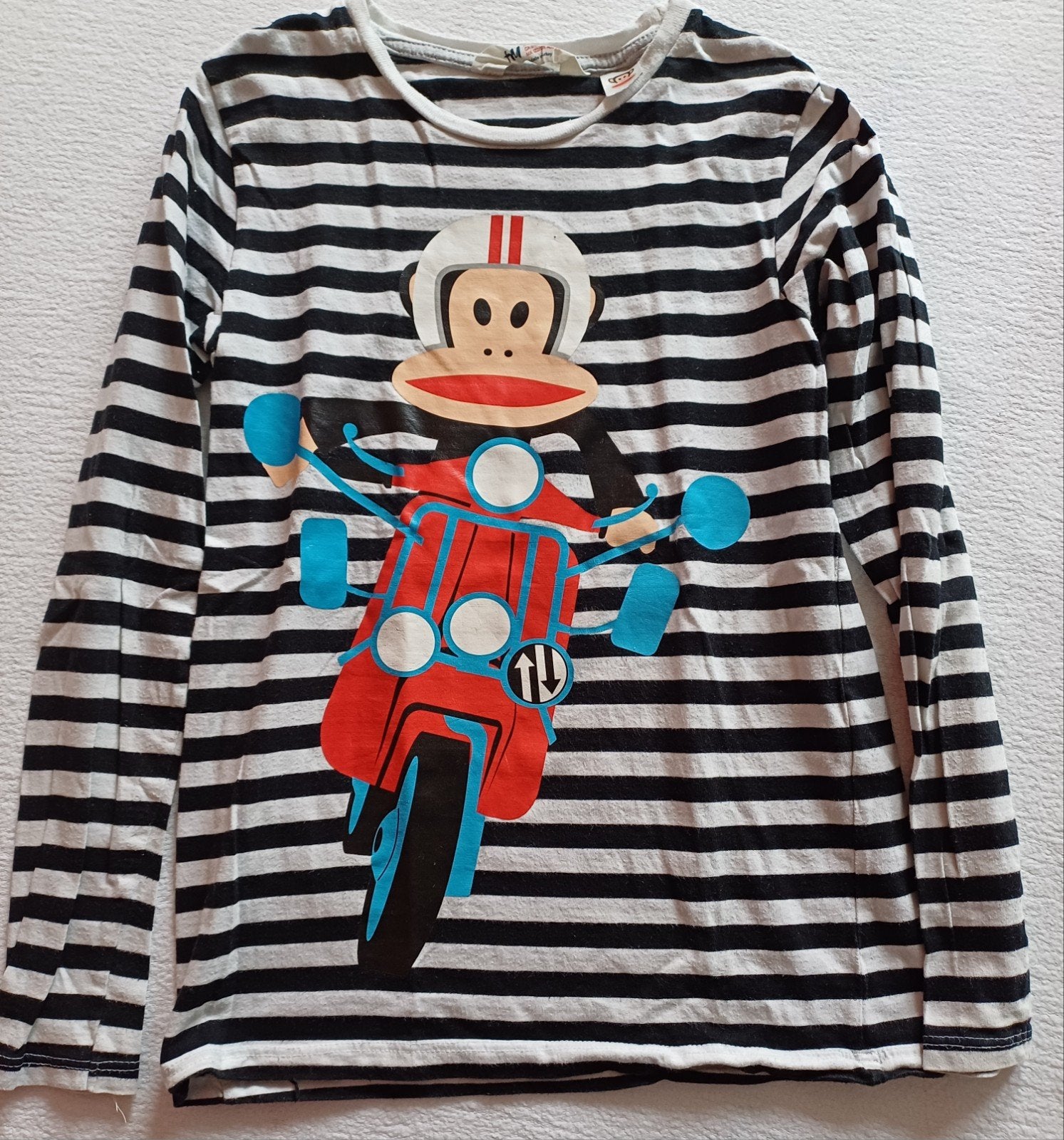 Longsleeve Paul Frank, mt 128, Kinderen en Baby's, Gebruikt, H&M, Ophalen of Verzenden, Shirt of Longsleeve