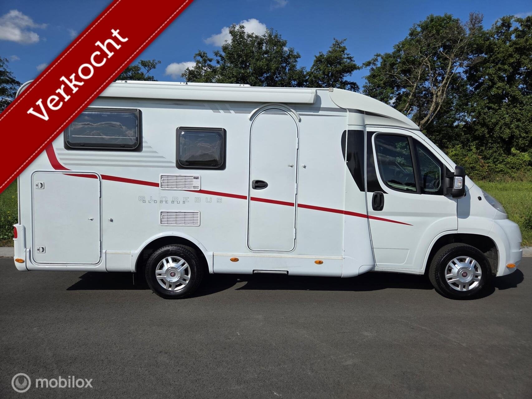 Dethleffs Globebus Euro 5 Dwarsbed ☆Euro5, 2012, Trekhaak, 6 tot 7 meter, Bedrijf, Koelkast, Half-integraal