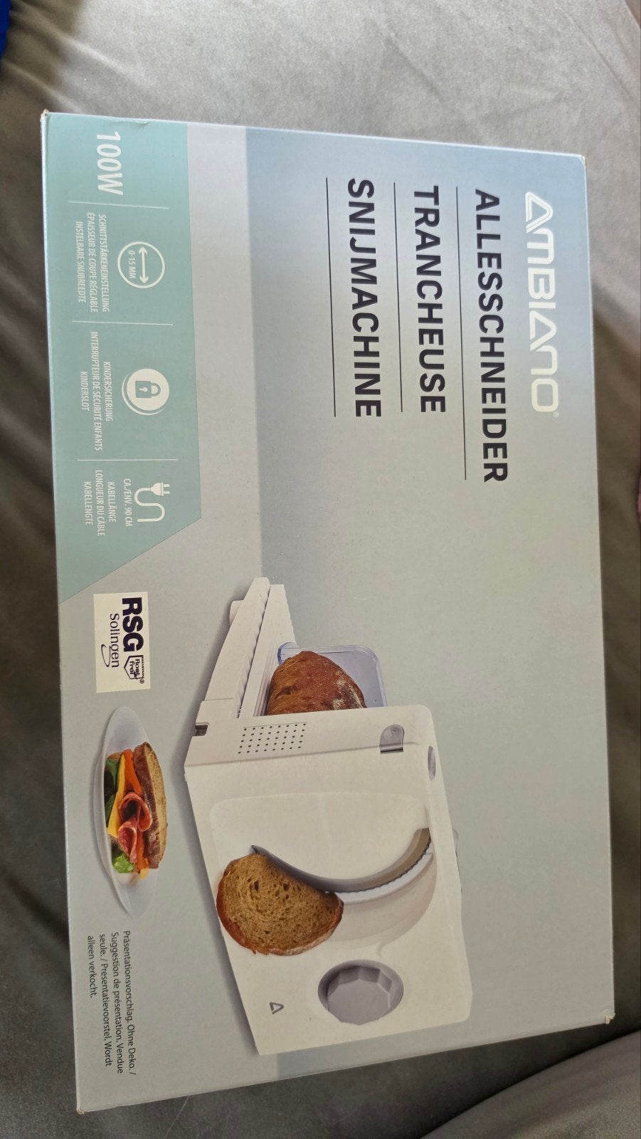 Nieuwe Ambiano Snijmachine Allesschneider - Ophalen Oude-To, Ophalen
