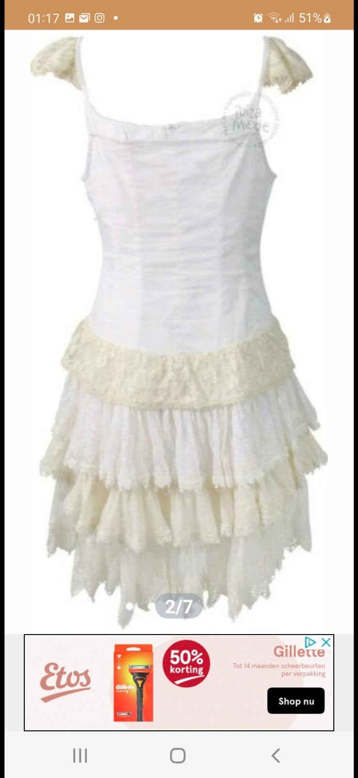 Gado Gado Ibiza bustierre Kant - Maat S, Kleding | Dames, Jurken, Ophalen of Verzenden, Nieuw, Maat 38/40 (M), Boven de knie