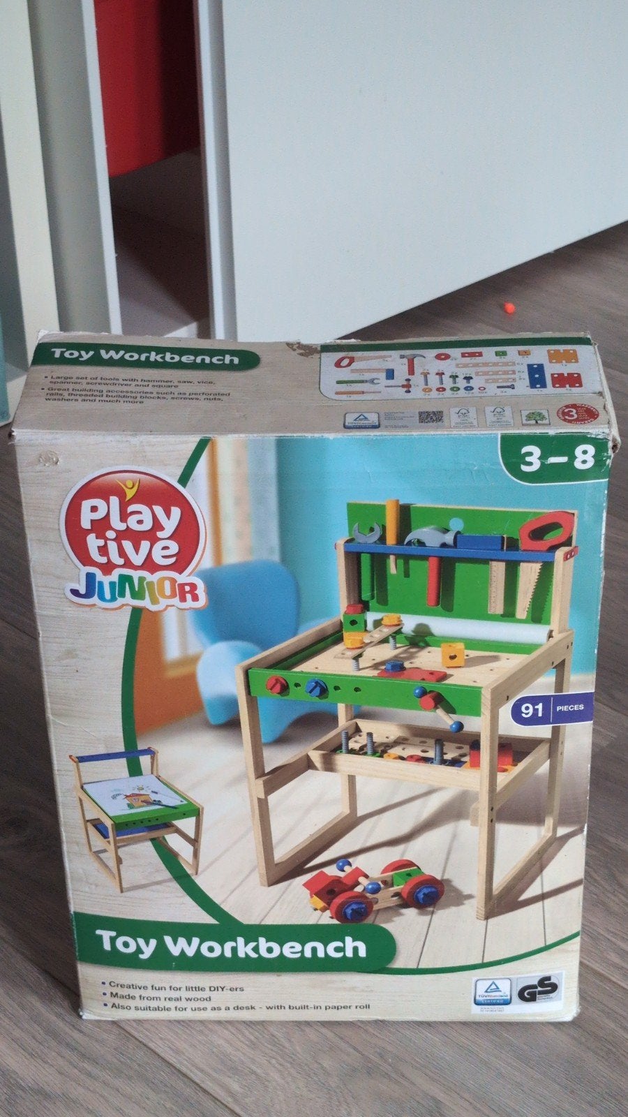 Playtive Junior Speelgoed Werkbank - 91 delig, Ophalen, Nieuw, Knutselen