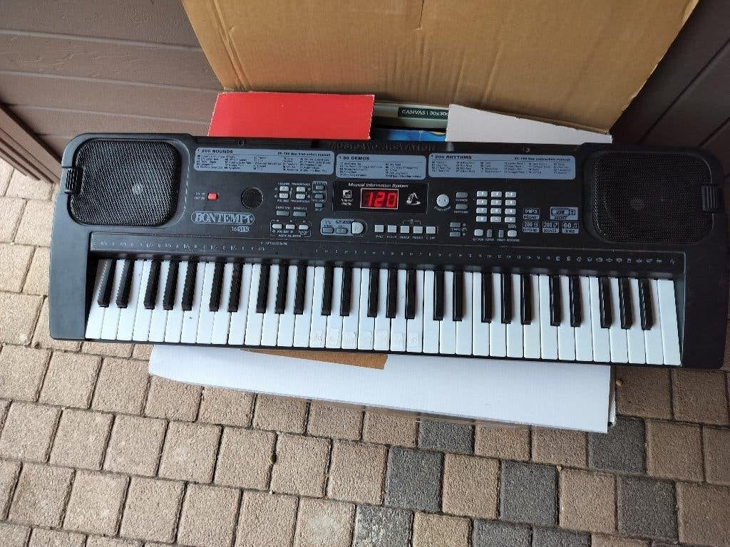 Kinder piano, Ophalen of Verzenden, Gebruikt, Zwart, Piano