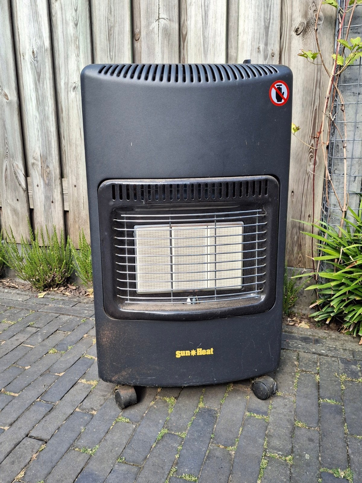 Sun Heat Mobiele Gaskachel - Zwart, Huis en Inrichting, Kachels, Ophalen, Gebruikt, Gas, Vrijstaand