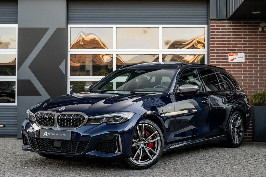 BMW 3-serie M340d xDrive Touring | Panorama | M-Seats | Driv, Auto's, BMW, Automaat, 2993 cc, Blauw, Leder