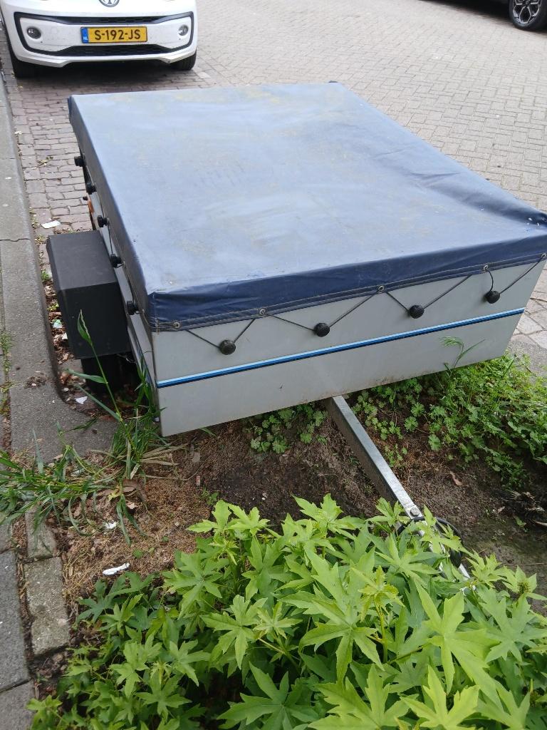 Aanhanger/ bagagewagen , 1,2 bij 1 mtr , koopje nu; €100,00, Ophalen, Gebruikt
