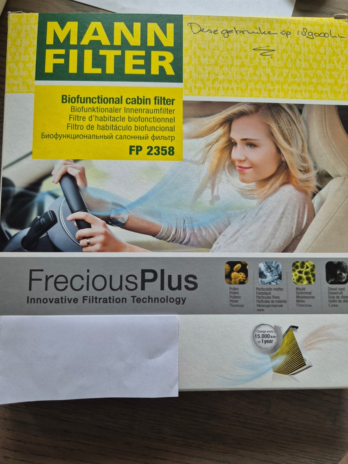 MANN actief koolstof/carbon Int.filter FP2358 voor Honda CRV, Ophalen of Verzenden, Nieuw, Honda