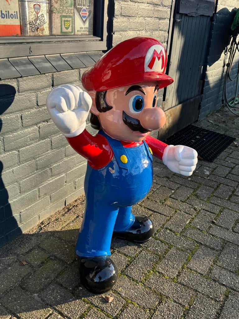 Grote Super Mario Beeld - Perfect voor Decoratie, Verzamelen, Ophalen, ., Zo goed als nieuw, .