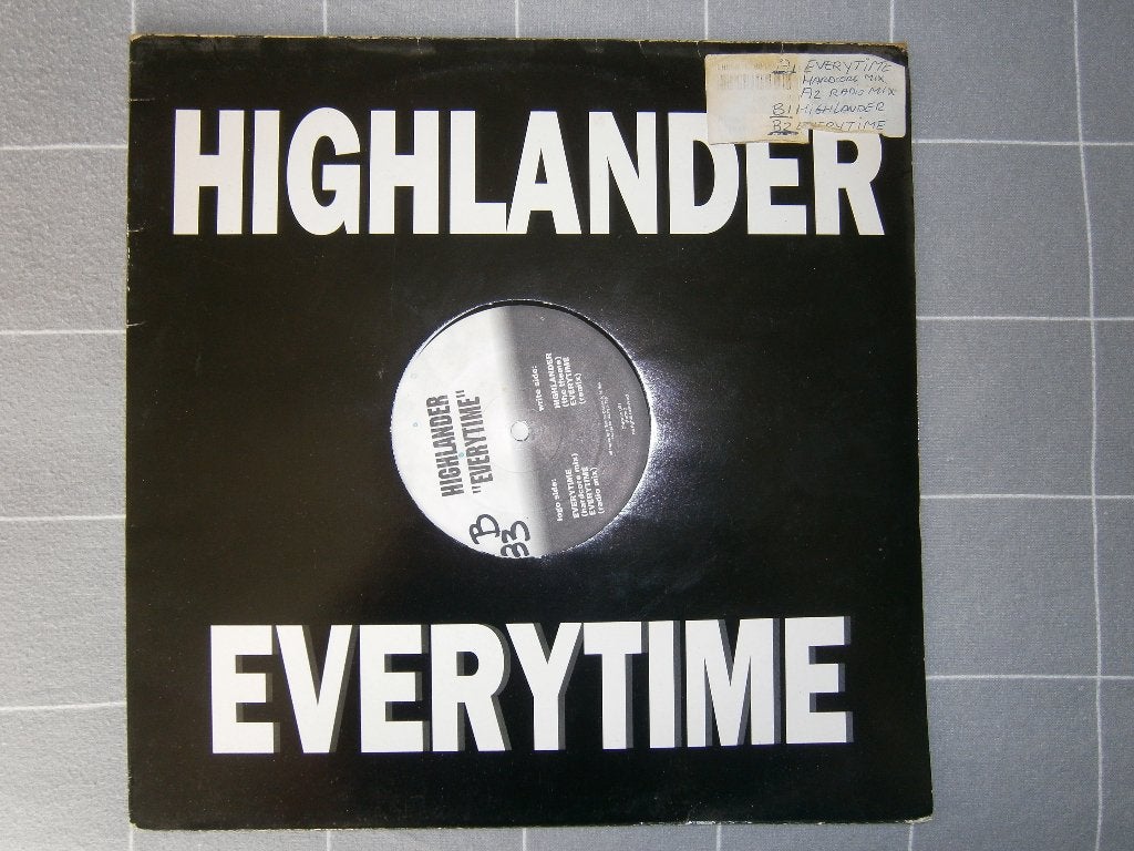 Happy Hardcore : Highlander ‎– Everytime. 1995. Chronic 001, Ophalen, Gebruikt, Hardcore, EP