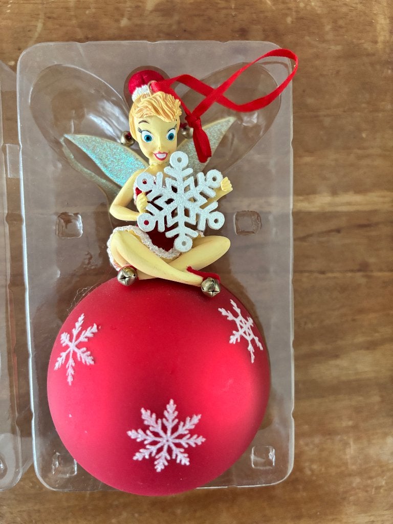 Kerstbal Tinkerbel, Ophalen of Verzenden, Zo goed als nieuw, Beeldje of Figuurtje