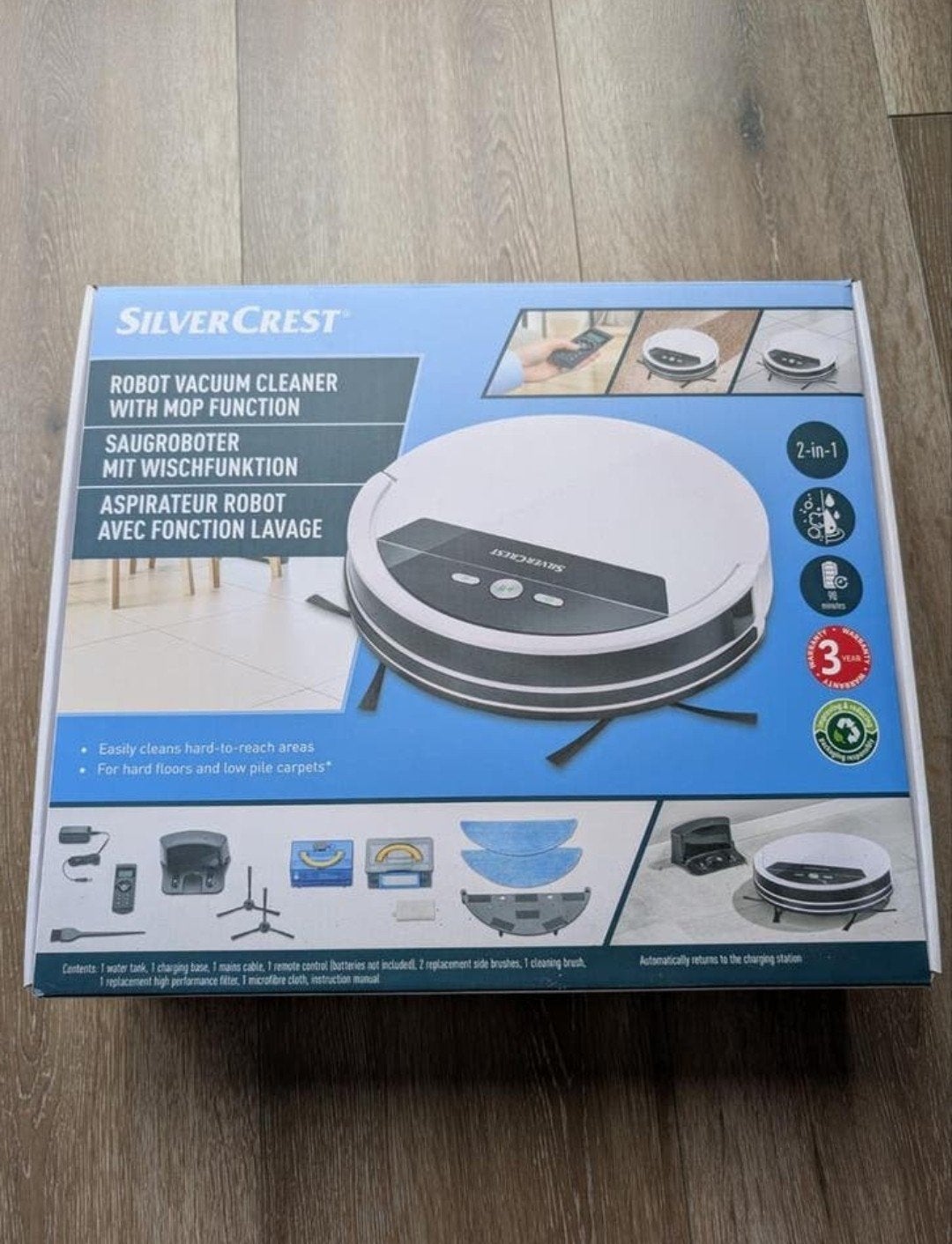 SilverCrest robot stofzuiger, Witgoed en Apparatuur, Ophalen, Zo goed als nieuw