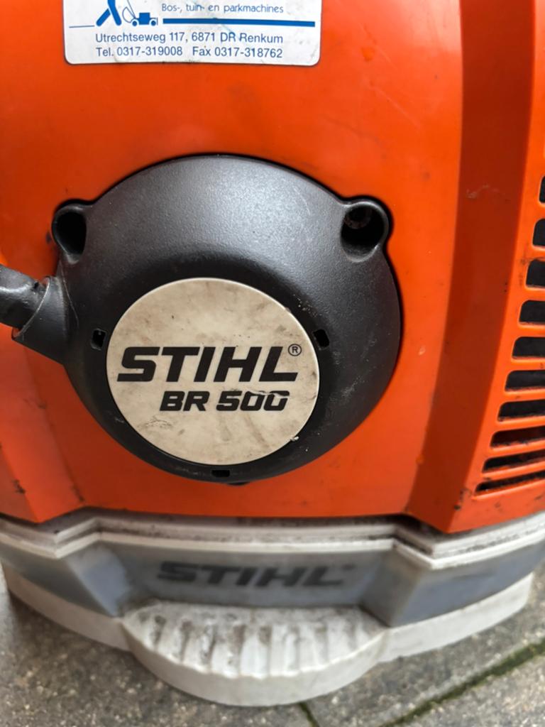 Stihl bladbelazer br 500, Ophalen of Verzenden, Zo goed als nieuw, Benzine