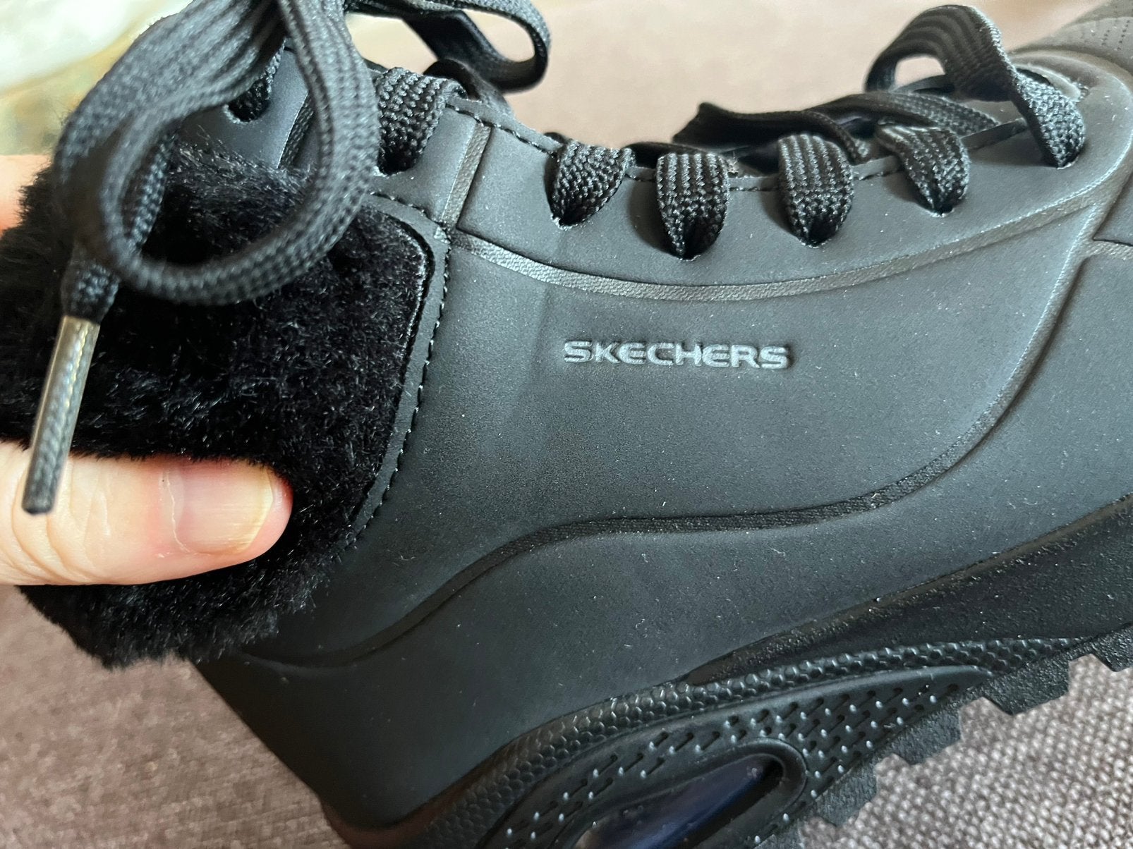 Skechers Air-Cooled Memory Foam laarzen, maat 36, Ophalen, Zo goed als nieuw, Zwart, Lage of Enkellaarzen