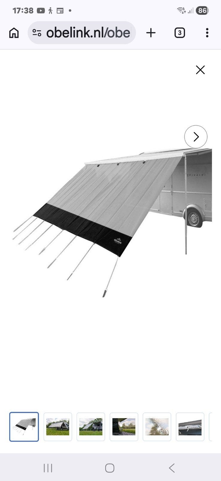 Obelisk Sol front de luxe 280 de conditie is nieuw, Ophalen, Nieuw