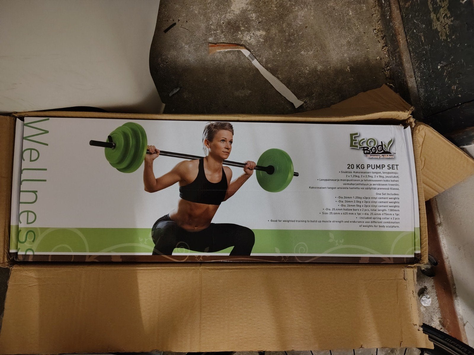 EcoBody 20 KG Pump Set - Nieuw in doos, Sport en Fitness, Ophalen, Nieuw, Rug, Halterset