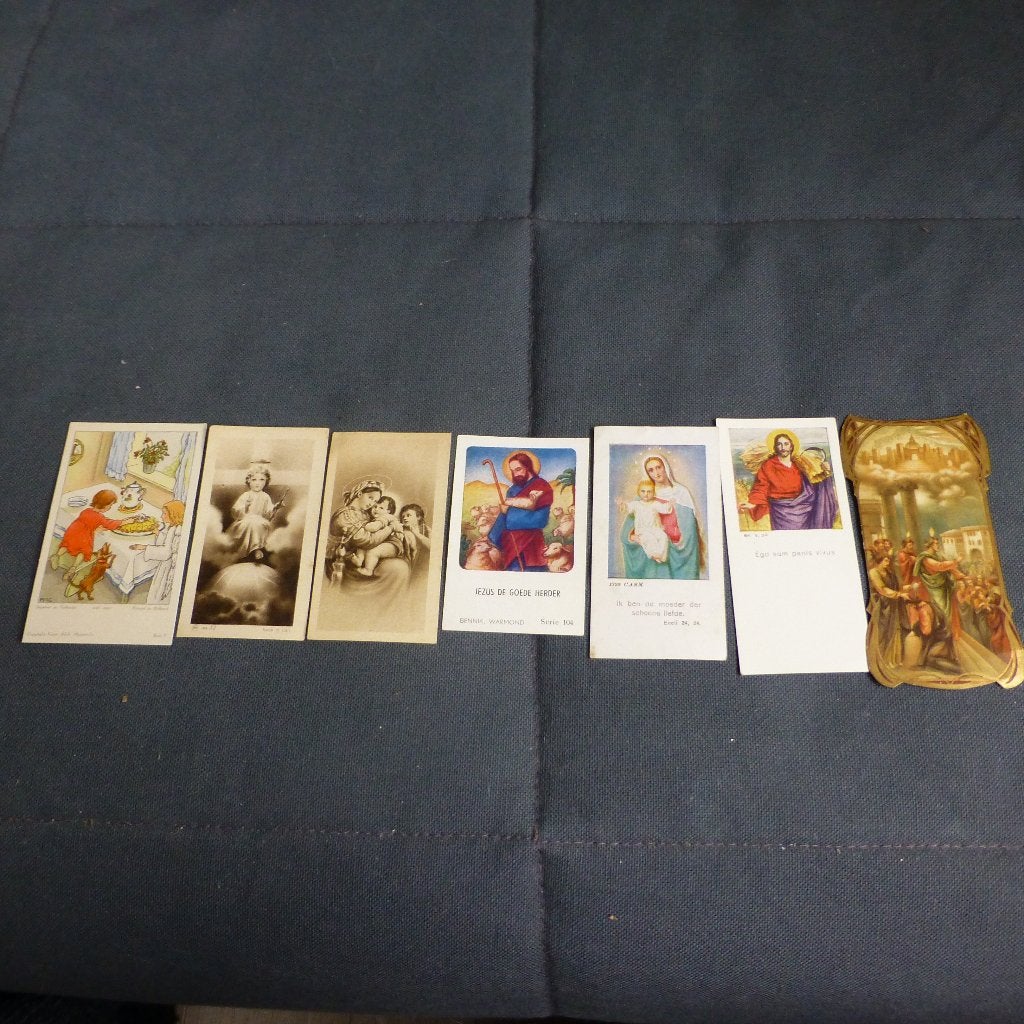 Bidprentjes 7 stuks  een is uit 1911, Ophalen of Verzenden, Bidprentje