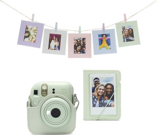Fujifilm INSTAX mini 12 Case mint groen (Cameratas)*NieuwI, Info@fujifilm.nl, Fujifilm 1, Nieuw, Ophalen of Verzenden