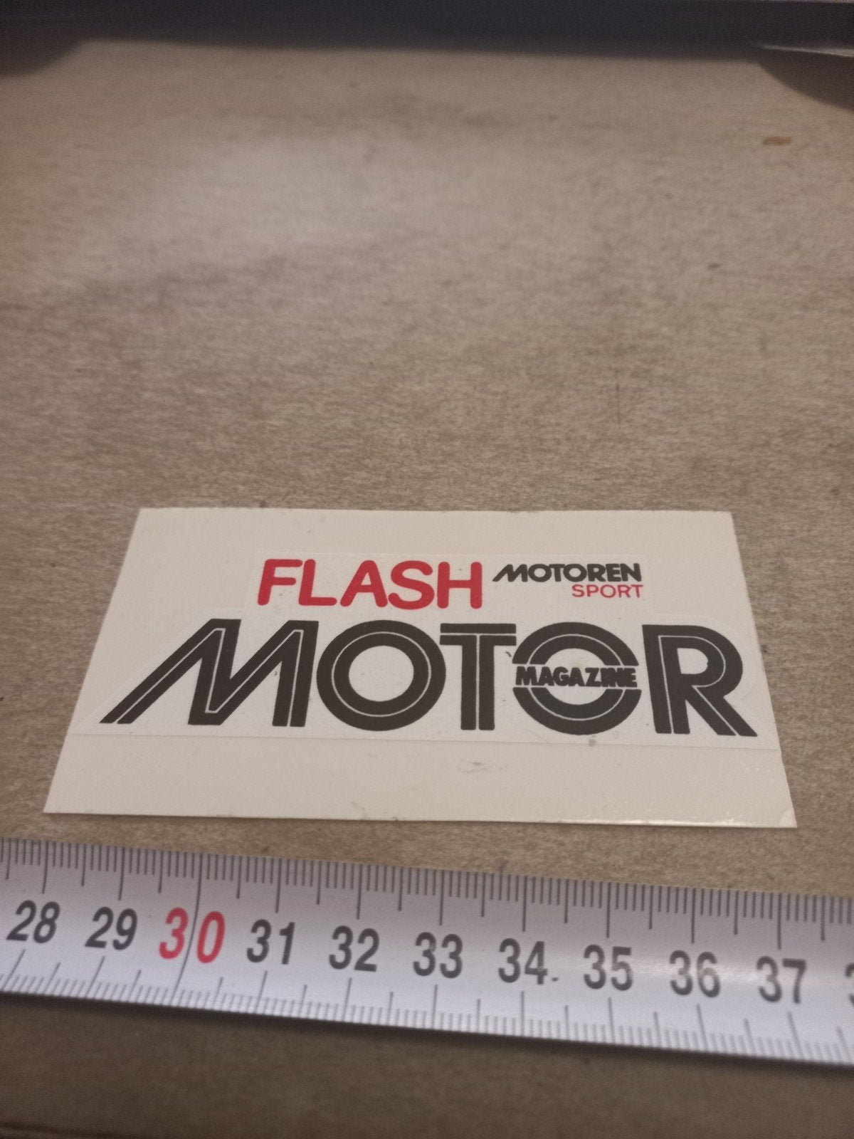 Flash Motoren Sport Motor Magazine Sticker, Ophalen of Verzenden