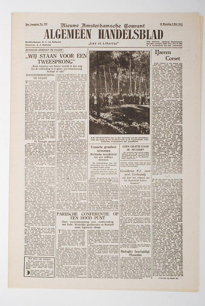 Algemeen Handelsblad - 6 Mei 1946 (Heruitgave, 1994), Zo goed als nieuw, Verzenden, Amsterdam, Overige soorten