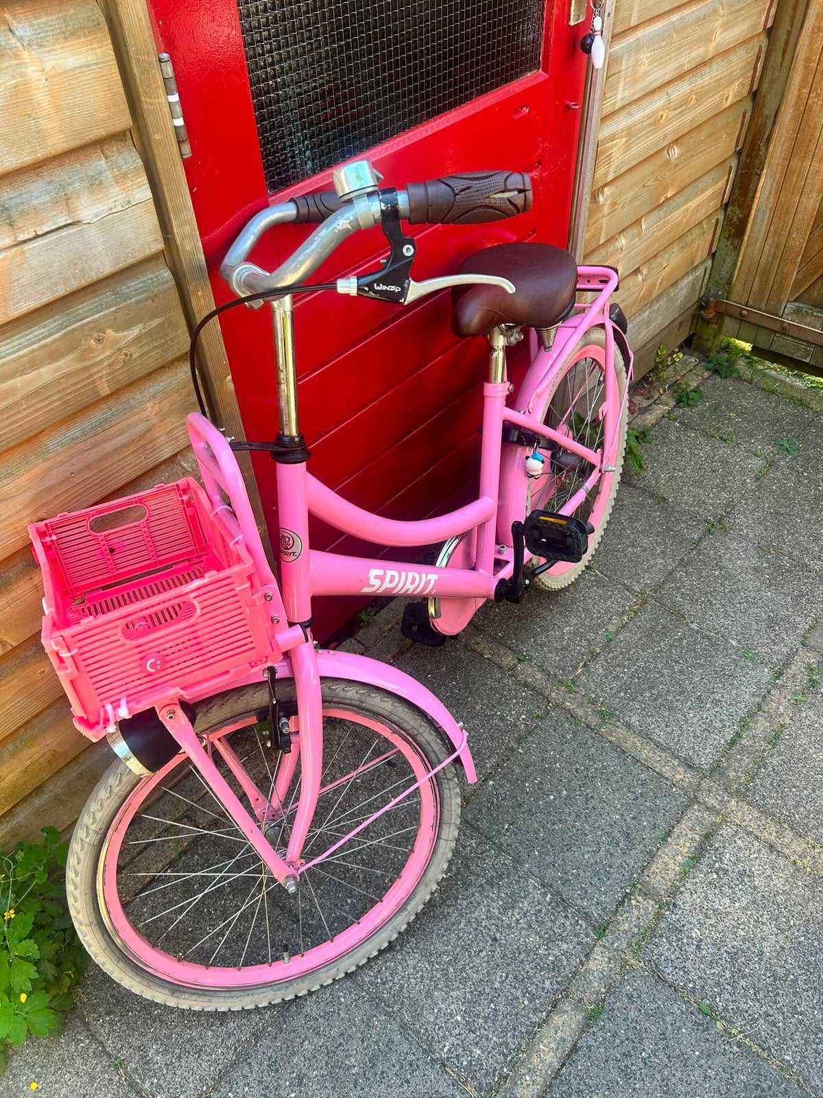 Spirit kinder transportfiets 22 inch roze, Ophalen, Gebruikt, 22 inch