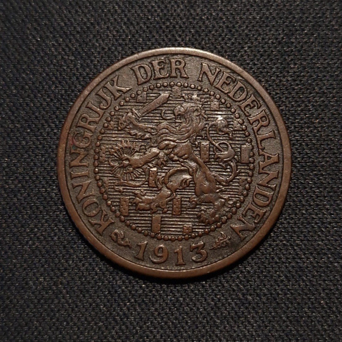 2 1/2 cent 1913, Verzenden, Koningin Wilhelmina, Losse munt