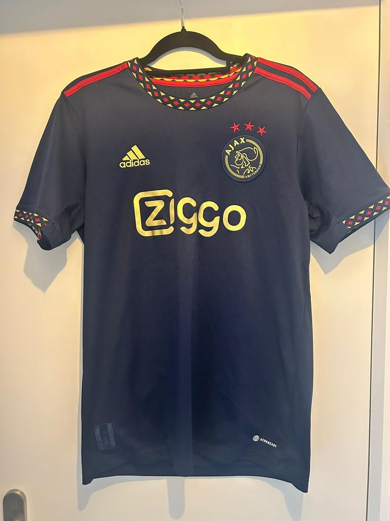 Ajax Shirt 2020/2021 – donkerblauw/goud - maat M, Sport en Fitness, Voetbal, Ophalen of Verzenden, Zo goed als nieuw, Shirt