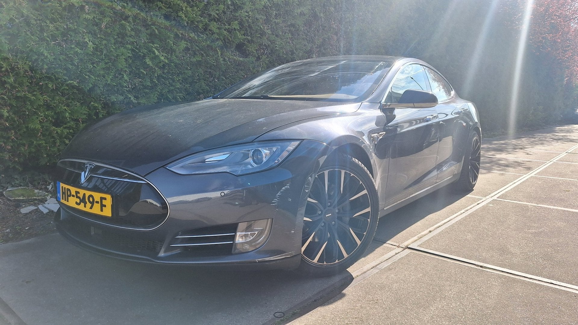 Tesla Model S 70D Base Levenslang Free supercharge, Auto's, Tesla, 390 km, Gebruikt, Origineel Nederlands, Vierwielaandrijving
