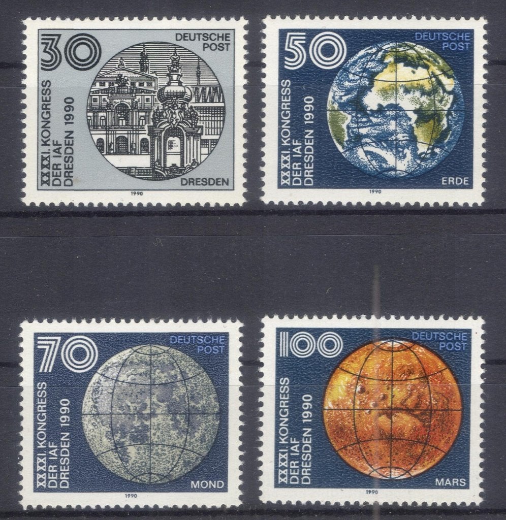 DDR Deutsche Post (2) - 3360 t/m 3363 - ruimtevaart, Verzenden, BRD