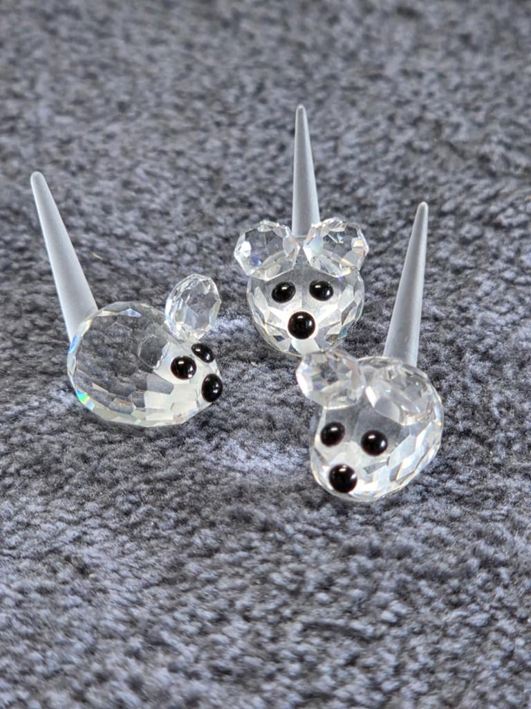 Swarovski set van 3 muisjes, Verzamelen, Ophalen of Verzenden, Zo goed als nieuw, Figuurtje
