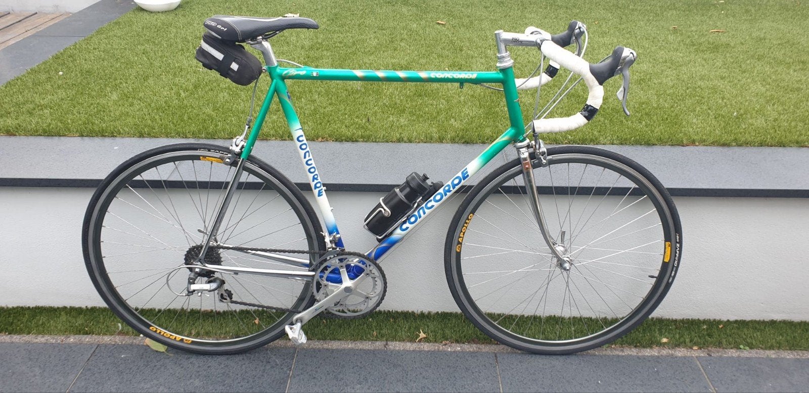 Concorde Giro racefiets 62 cm, vintage, groen/blauw, Fietsen en Brommers, Fietsen | Racefietsen, Gebruikt, Ophalen, Overige merken