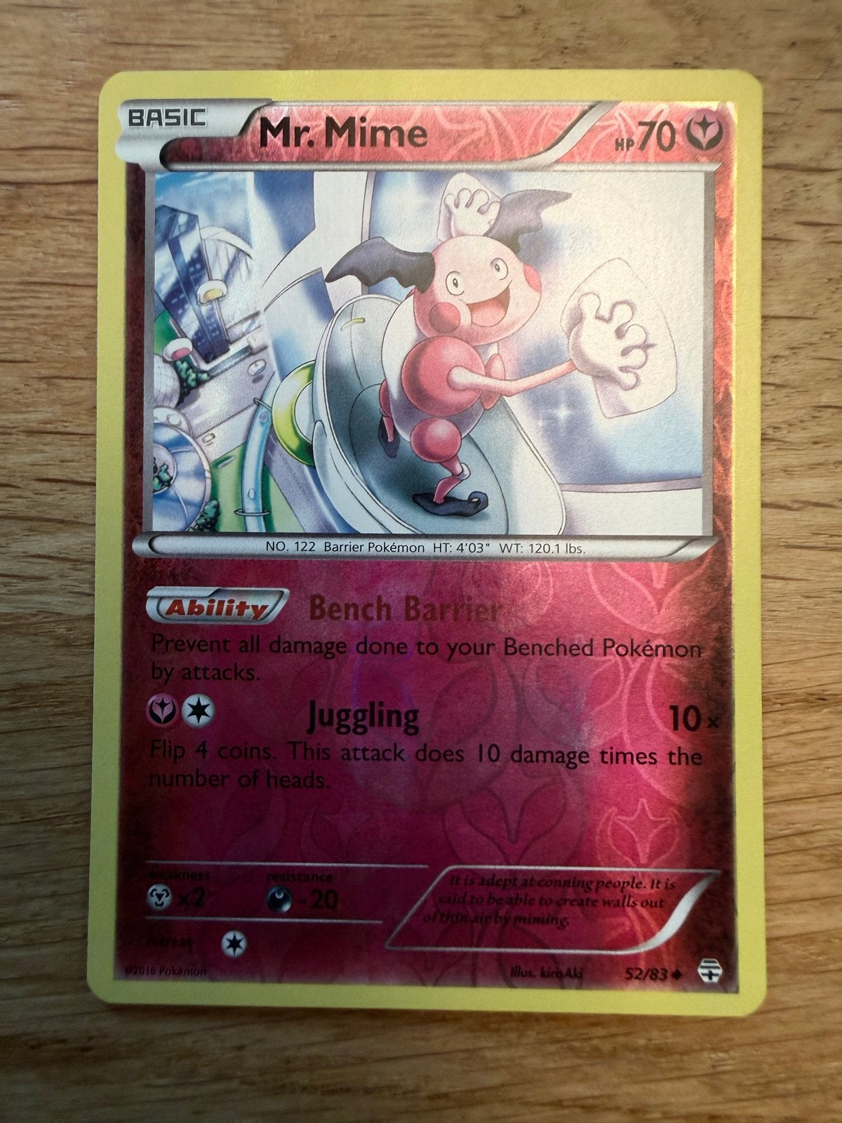 Mr. Mime Pokémon Kaart (52/83) NM - Generations, Ophalen of Verzenden, Gebruikt, Losse kaart