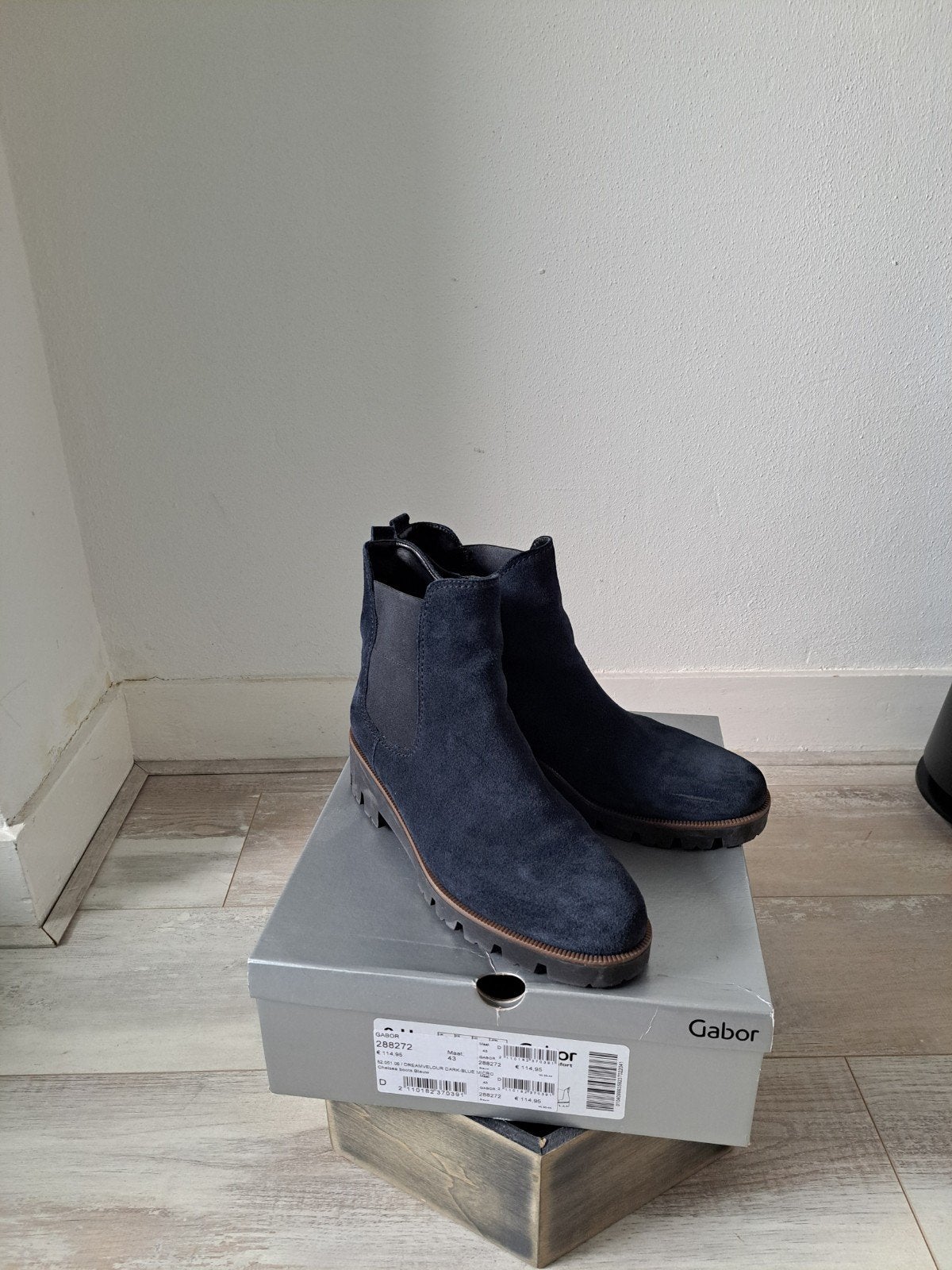 Gabor Chelsea boots mt 43 blauw wijdte H, Ophalen of Verzenden