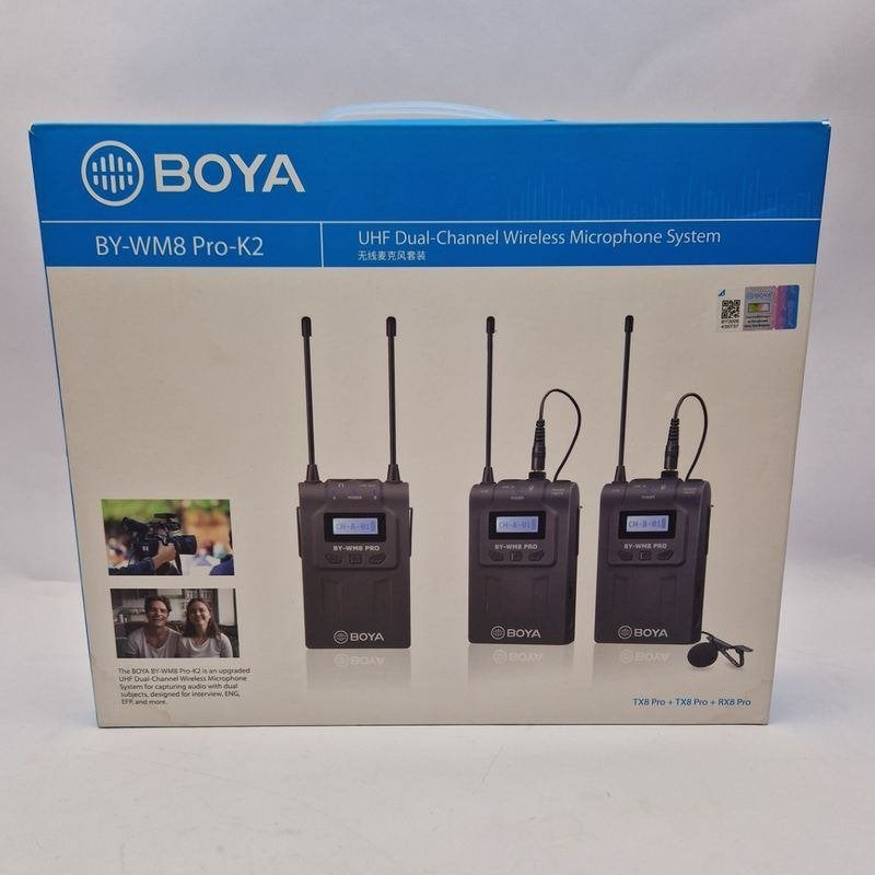 Boya BY-WM8 Pro-K2 Microfoon Set | Nu voor € 99,99!!, Ophalen of Verzenden, Zo goed als nieuw