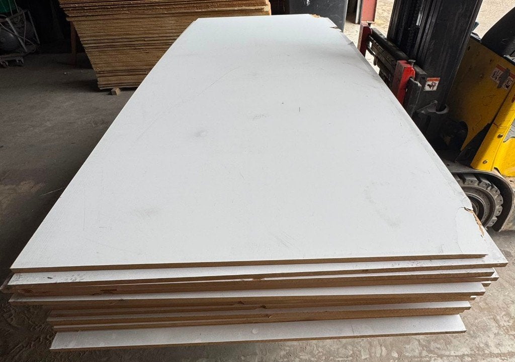 MDF wit gegrond 305x122 18mm, Ophalen, Nieuw, 250 cm of meer, Overige typen