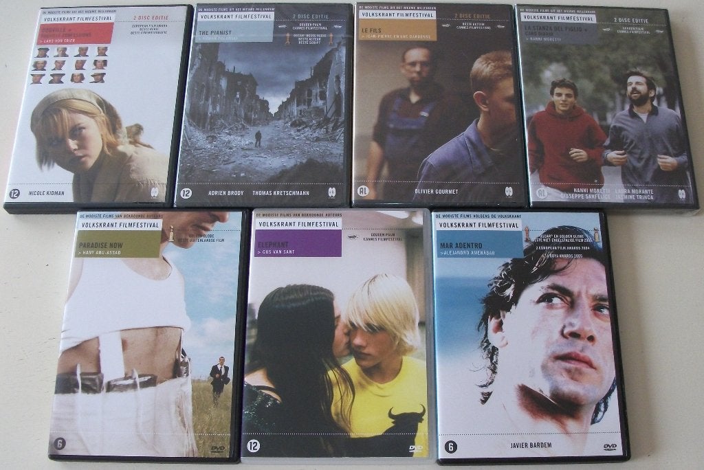 Film-Serie *** VOLKSKRANT FILMFESTIVAL *** 7 stuks, Alle leeftijden, Ophalen of Verzenden, Zo goed als nieuw, Nederlands