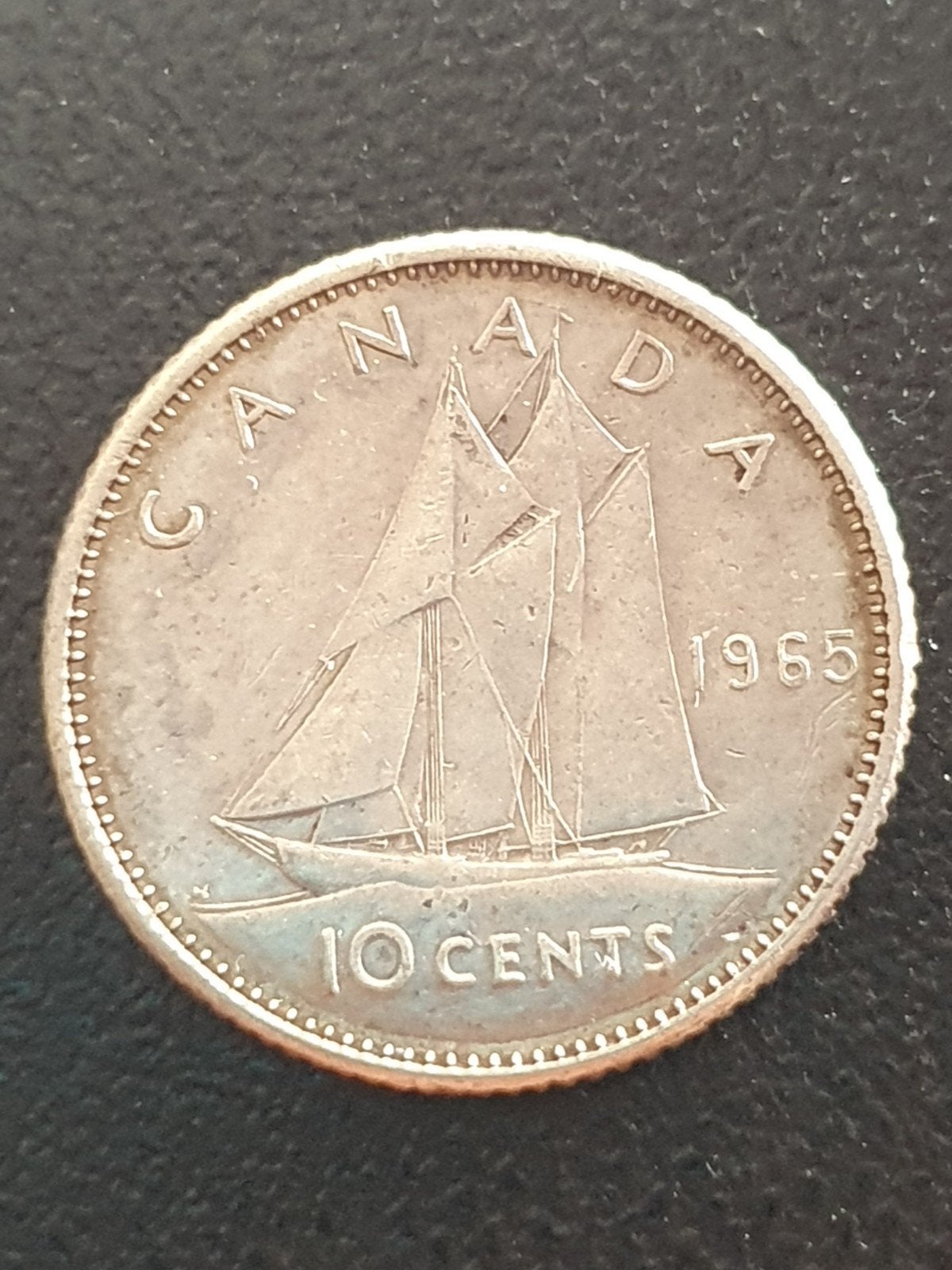 10 cent 1965 Canada., Ophalen of Verzenden, Noord-Amerika, Losse munt, Zilver