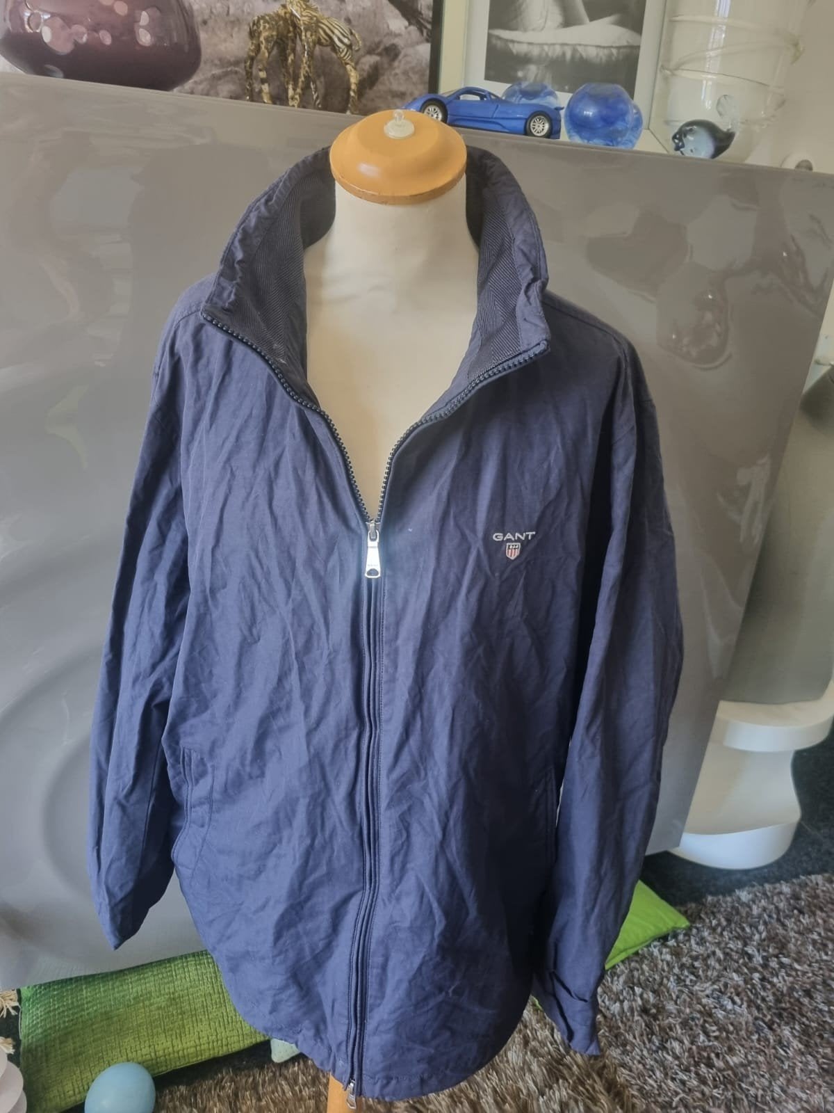 Gant the Mist jacket, maat L, blauw, uitmuntende conditie., Kleding | Heren, Maat 52/54 (L), Blauw, Ophalen of Verzenden, Zo goed als nieuw